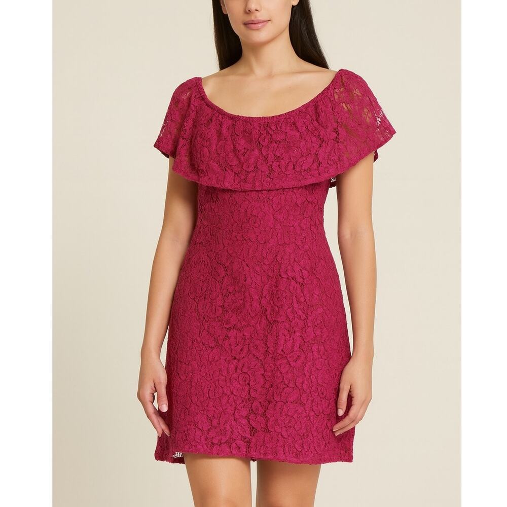 Eliza J Lace Off The Shoulder Dress